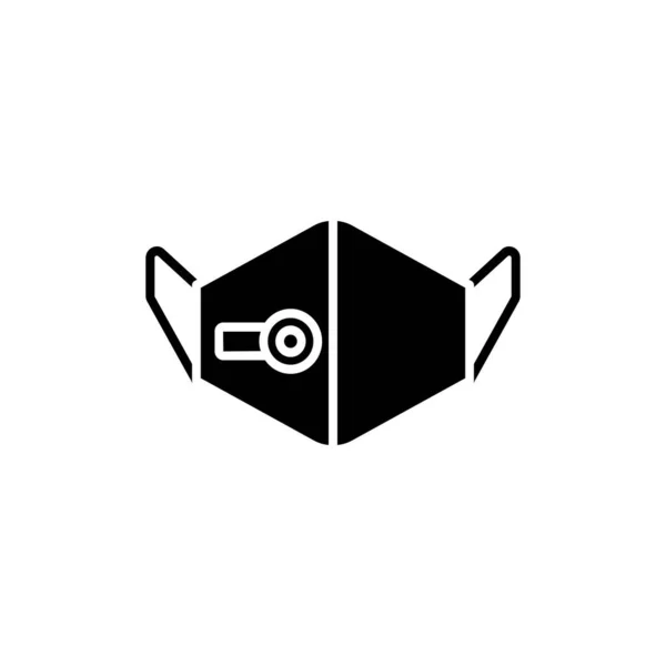 Schwammmaske Mit Luftreinigungssymbol Vektor Logotyp — Stockvektor