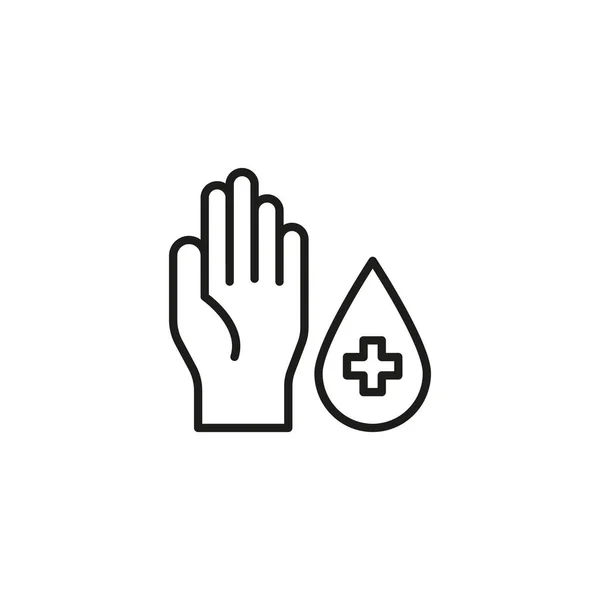 Απολυμάνετε Εικονίδιο Χεριών Διάνυσμα Λογότυπο — Διανυσματικό Αρχείο