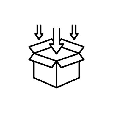 Vektör olarak ambalaj simgesi. Logotype