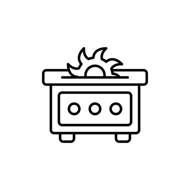 Vektör olarak Makine simgesini gördüm. Logotype