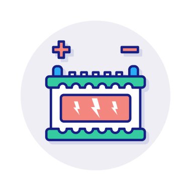 Vektör içinde toplayıcı simgesi. Logotype