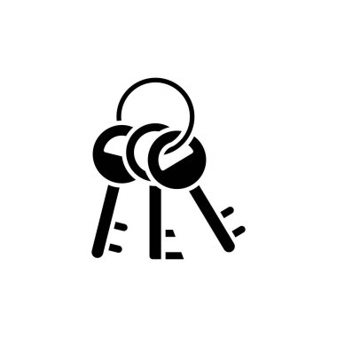 Anahtar simgesi vektörde. Logotype