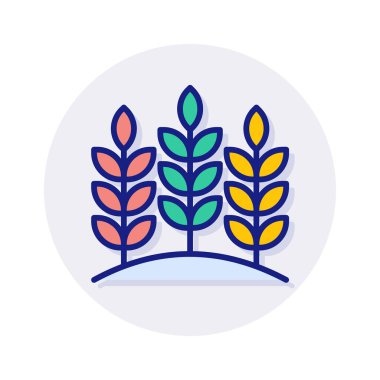 Tarım ikonu vektörde. Logotype