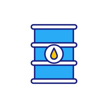Yağ fıçısı simgesi vektörde. Logotype