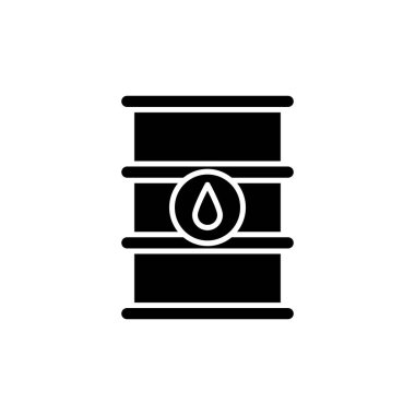 Yağ fıçısı simgesi vektörde. Logotype