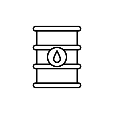 Yağ fıçısı simgesi vektörde. Logotype