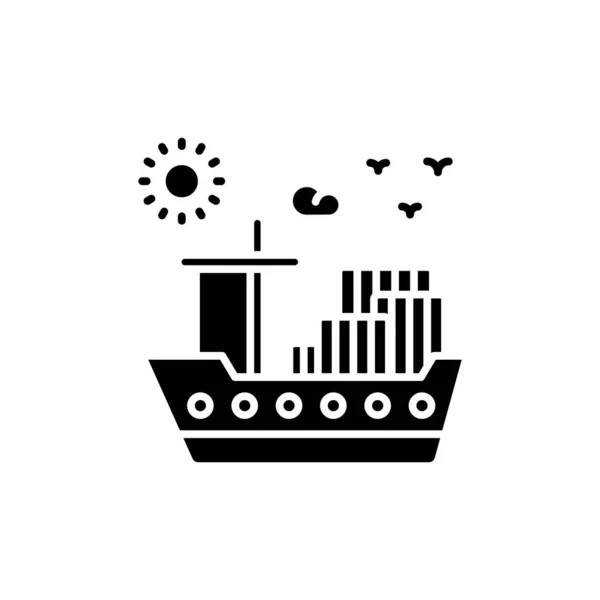Frachtsymbol Vektor Logotyp — Stockvektor