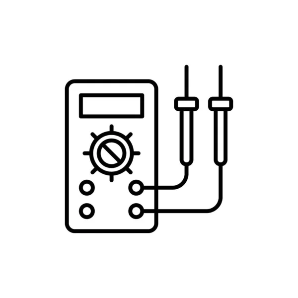 Ohmmeter Symbol Vektor Logotyp — Stockvektor