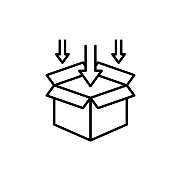 Піктограма Упаковки Вектор Логотип — стоковий вектор