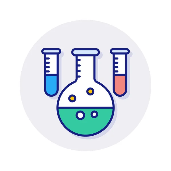 Ícone Química Vetor Logotipo —  Vetores de Stock