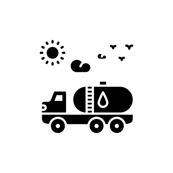 Transport Bränsle Ikonen Vektor Logotyp — Stock vektor