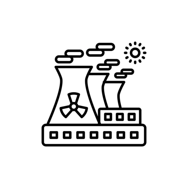 Иконка Ядерной Энергии Векторе Логотип — стоковый вектор
