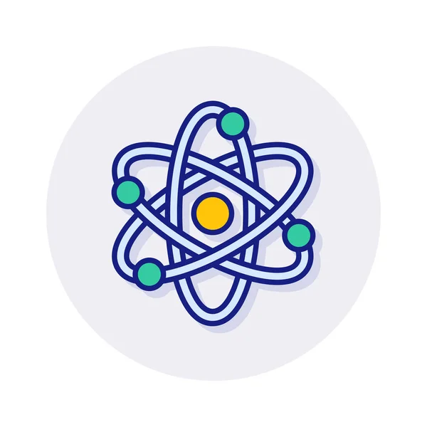 Ícone Energia Nuclear Vetor Logotipo —  Vetores de Stock