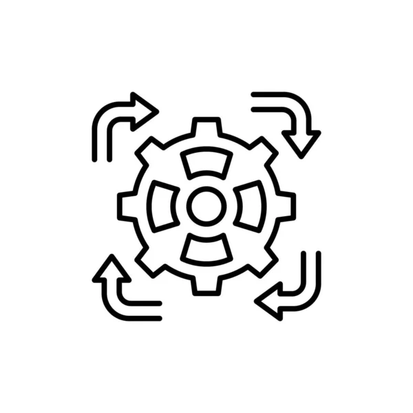 Icono Reutilización Vector Logotipo — Vector de stock