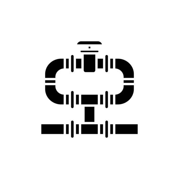 Petrol Boru Hattı Simgesi Vektörde Logotype — Stok Vektör