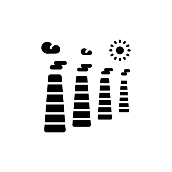 Значок Хімічного Забруднення Векторі Логотип — стоковий вектор