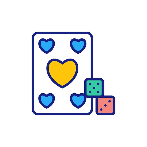 Εικονίδιο Καζίνο Στο Διάνυσμα Λογότυπο — Διανυσματικό Αρχείο