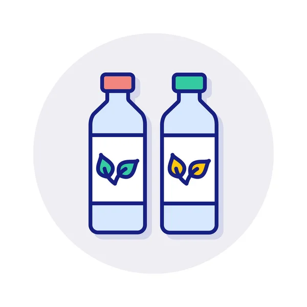 Pflanzenöl Symbol Vektor Logotyp — Stockvektor