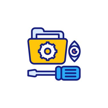 Teknik servis simgesi vektörde. Logotype