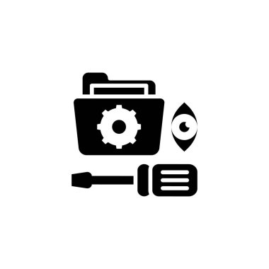 Teknik servis simgesi vektörde. Logotype