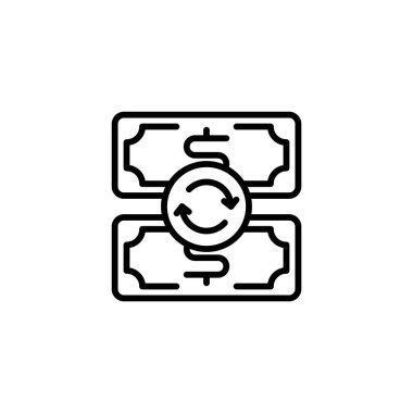 Vektör olarak Yatırım Üzerine Dönüş simgesi. Logotype