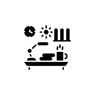 Vektör olarak işyeri simgesi. Logotype