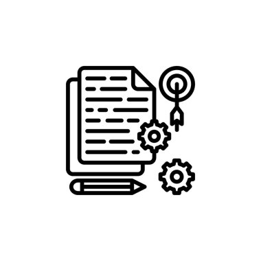 İçerik Yönetimi simgesi vektörde. Logotype