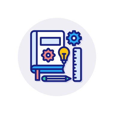 Damgalama, vektör simgesi. Logotype