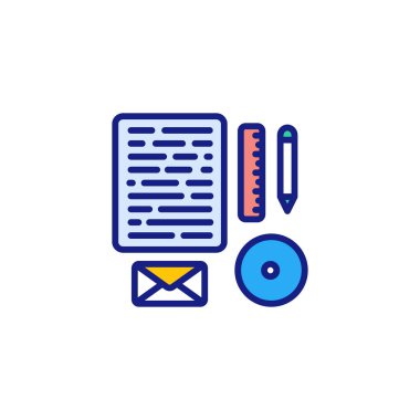 Vektör olarak damgalama simgesi. Logotype