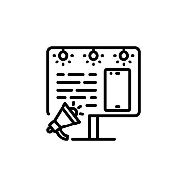 AD kampanya simgesi vektör olarak. Logotype