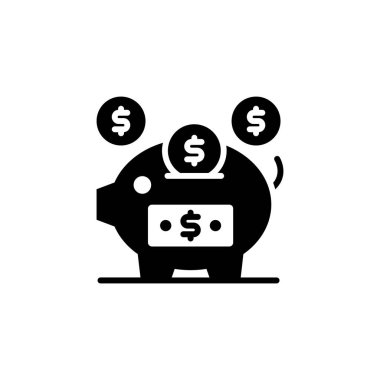 Para simgesini vektörde kaydet. Logotype