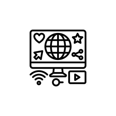 Vektör olarak Sosyal Medya simgesi. Logotype