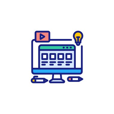 Vektör olarak Web Tasarım simgesi. Logotype