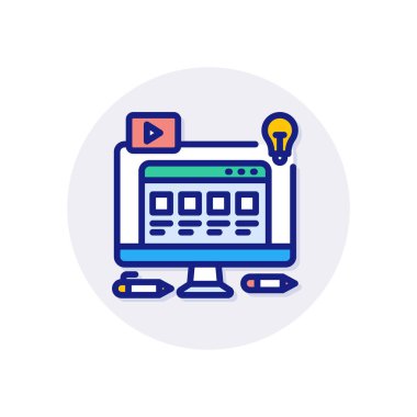 Vektör olarak Web Tasarım simgesi. Logotype