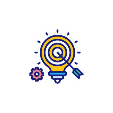 Vektördeki Hedef simgesini tanımla. Logotype