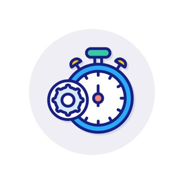 Vektör içinde hızlı işlem simgesi. Logotype