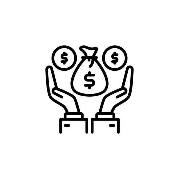 Εικονίδιο Πλούτου Διάνυσμα Λογότυπο — Διανυσματικό Αρχείο