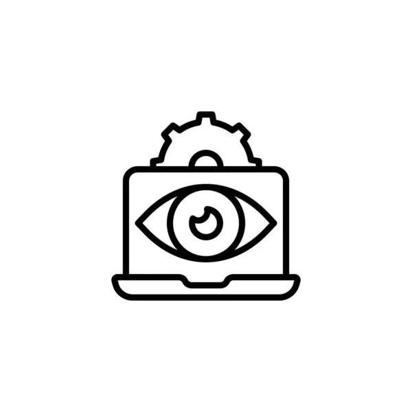 Піктограма Моніторингу Системи Векторі Логотип — стоковий вектор