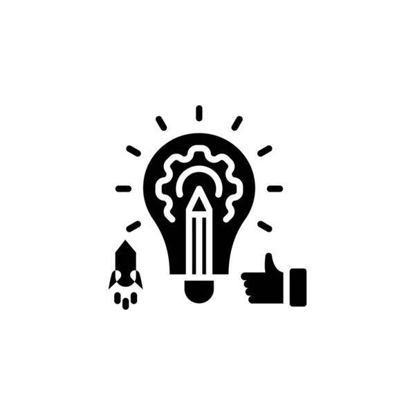 Icona Sviluppo Del Progetto Nel Vettore Logotipo — Vettoriale Stock
