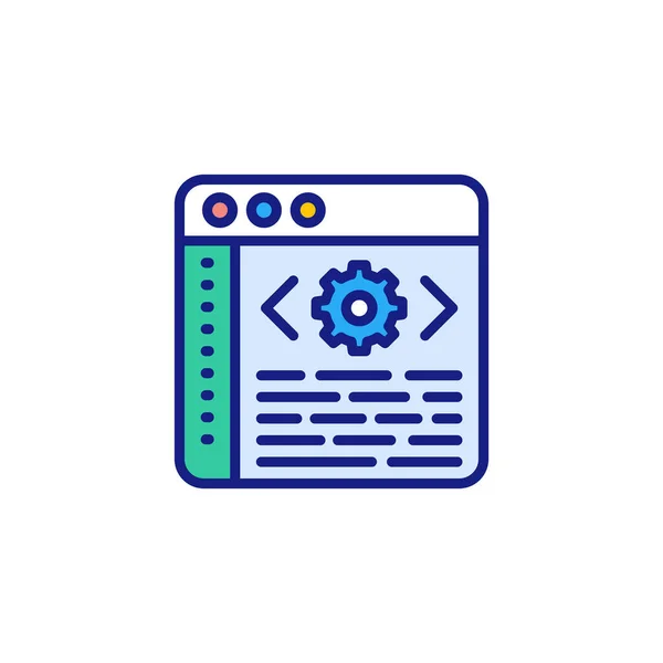 Піктограма Веб Розробки Векторі Логотип — стоковий вектор