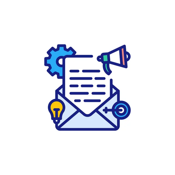 Icono Email Marketing Vector Logotipo — Vector de stock