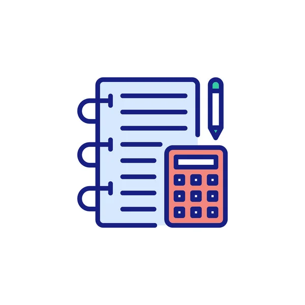 Accounting Icon Vector Logotype — Stock Vector