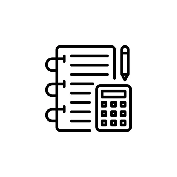 Ícone Contabilidade Vetor Logotipo —  Vetores de Stock