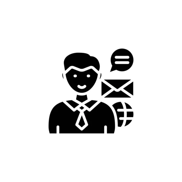 Ícone Consulting Manager Vetor Logotipo —  Vetores de Stock