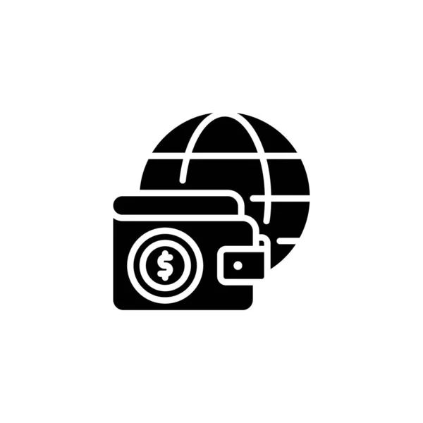 Icono Pago Global Vector Logotipo — Archivo Imágenes Vectoriales
