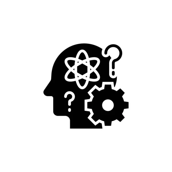 Vektör Içinde Beyin Fırtınası Simgesi Logotype — Stok Vektör