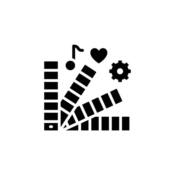 Design Process Ikon Vektor Logotyp — Stock vektor