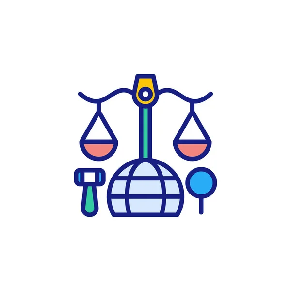 Значок Закону Векторі Логотип — стоковий вектор