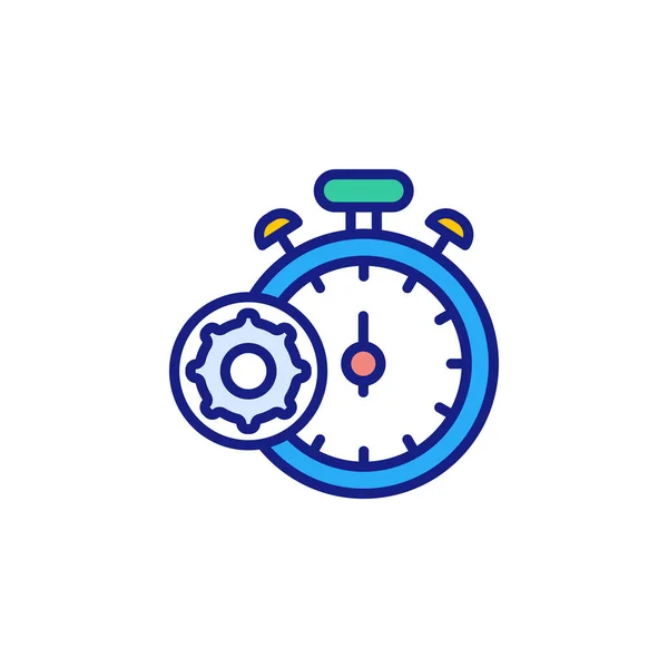 Vektör Içinde Hızlı Işlem Simgesi Logotype — Stok Vektör