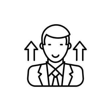 Kişisel motivasyon simgesi vektörde. Logotype